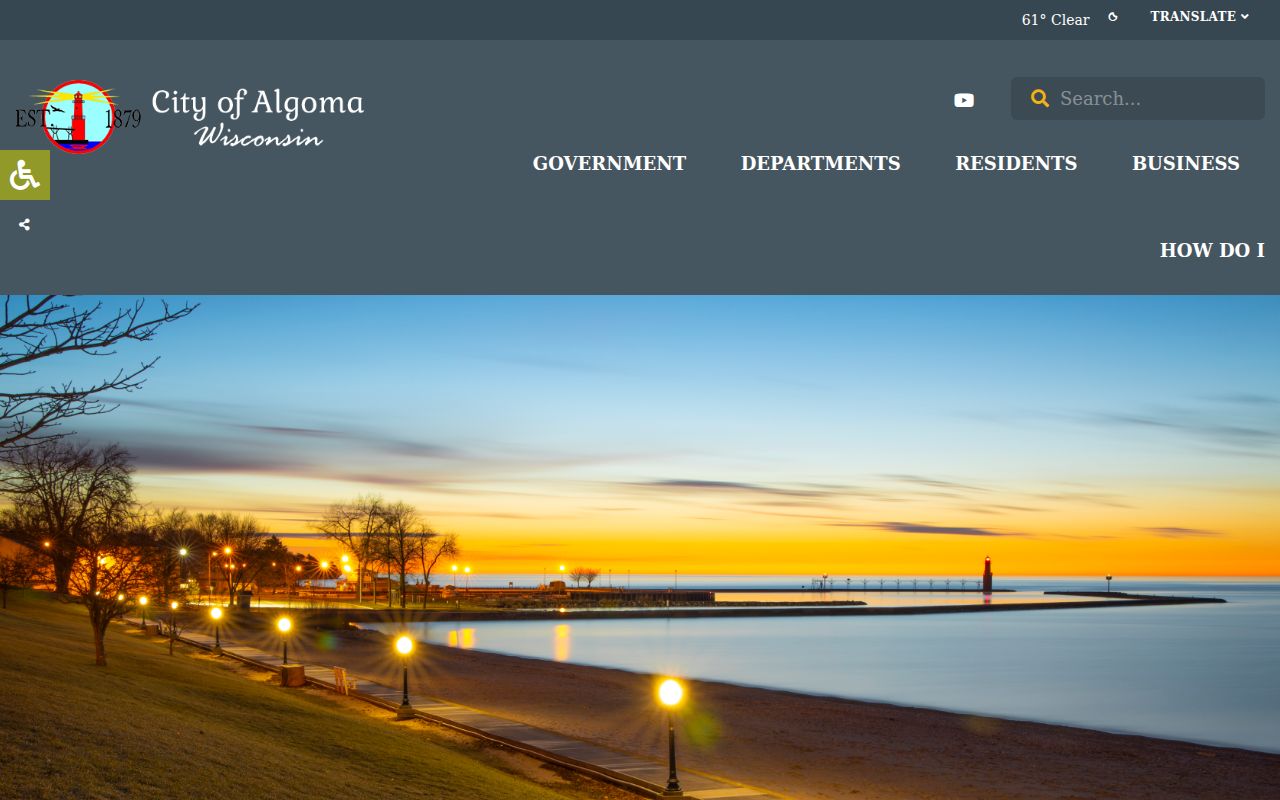 Algoma court records starting point on the official city website